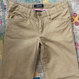 Lands’End Uniform Khaki Pants. Girls Size 10